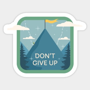 Don't give up Sticker